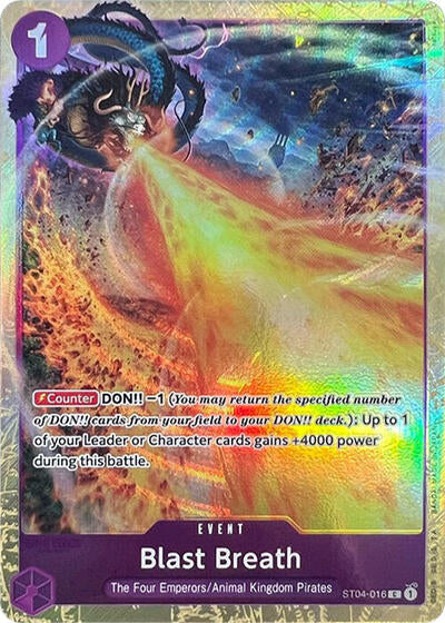 Blast Breath (Premium Card Collection -Best Selection Vol. 1-) (One Piece Promotion Cards) Near Mint Foil