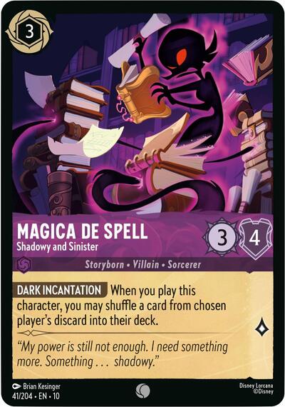 Magica De Spell - Shadowy and Sinister (Whispers in the Well) Near Mint - Nick Nack's Full Frontal Attack