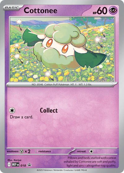 Cottonee (Cosmos Holo) (ME: Mega Evolution Promo) Near Mint Holofoil - Nick Nack's Full Frontal Attack
