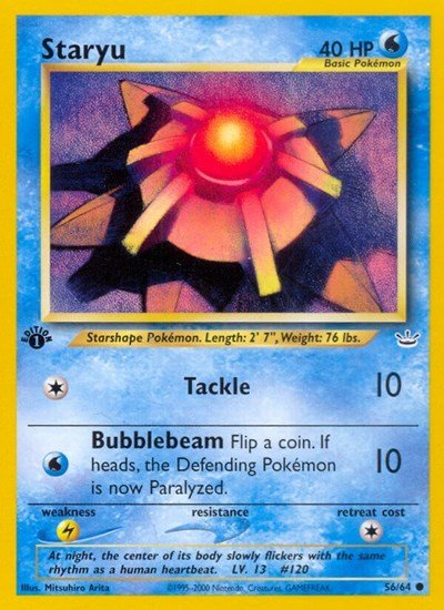 Staryu (Neo Revelation) Light Play Unlimited - Nick Nack's Full Frontal Attack