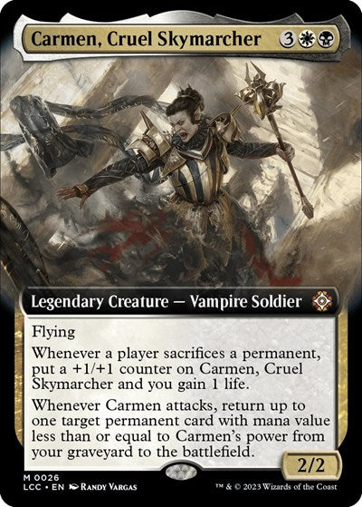 Carmen, Cruel Skymarcher (Extended Art) (Commander: The Lost Caverns of Ixalan) Near Mint