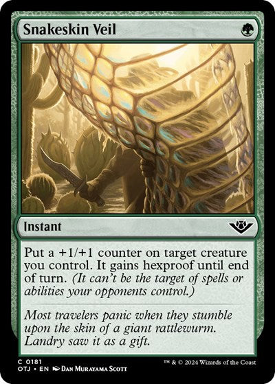 Snakeskin Veil (Outlaws of Thunder Junction) Near Mint