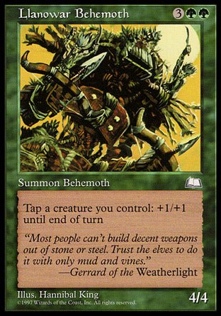 Llanowar Behemoth (Weatherlight) Light Play - Nick Nack's Full Frontal Attack