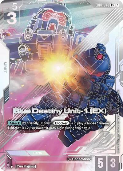 Blue Destiny Unit-1 (EX) (R+) (Eternal Nexus) Near Mint Holofoil