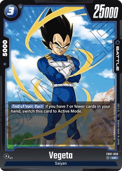 Vegeta FB01-058 (Awakened Pulse) Near Mint
