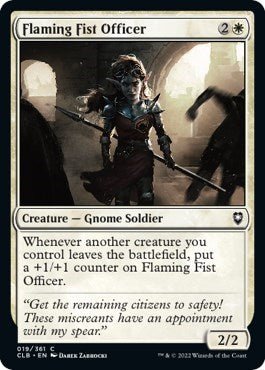 Flaming Fist Officer (Commander Legends: Battle for Baldur's Gate) Near Mint