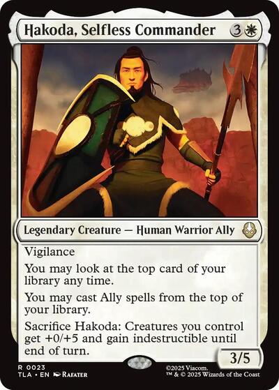 Hakoda, Selfless Commander (Avatar: The Last Airbender) Near Mint Foil - Nick Nack's Full Frontal Attack