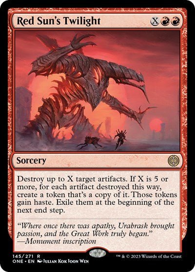 Red Sun's Twilight (Phyrexia: All Will Be One) Near Mint - Nick Nack's Full Frontal Attack