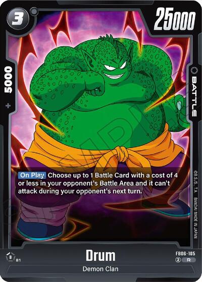 Drum (Rivals Clash) Near Mint Holofoil - Nick Nack's Full Frontal Attack