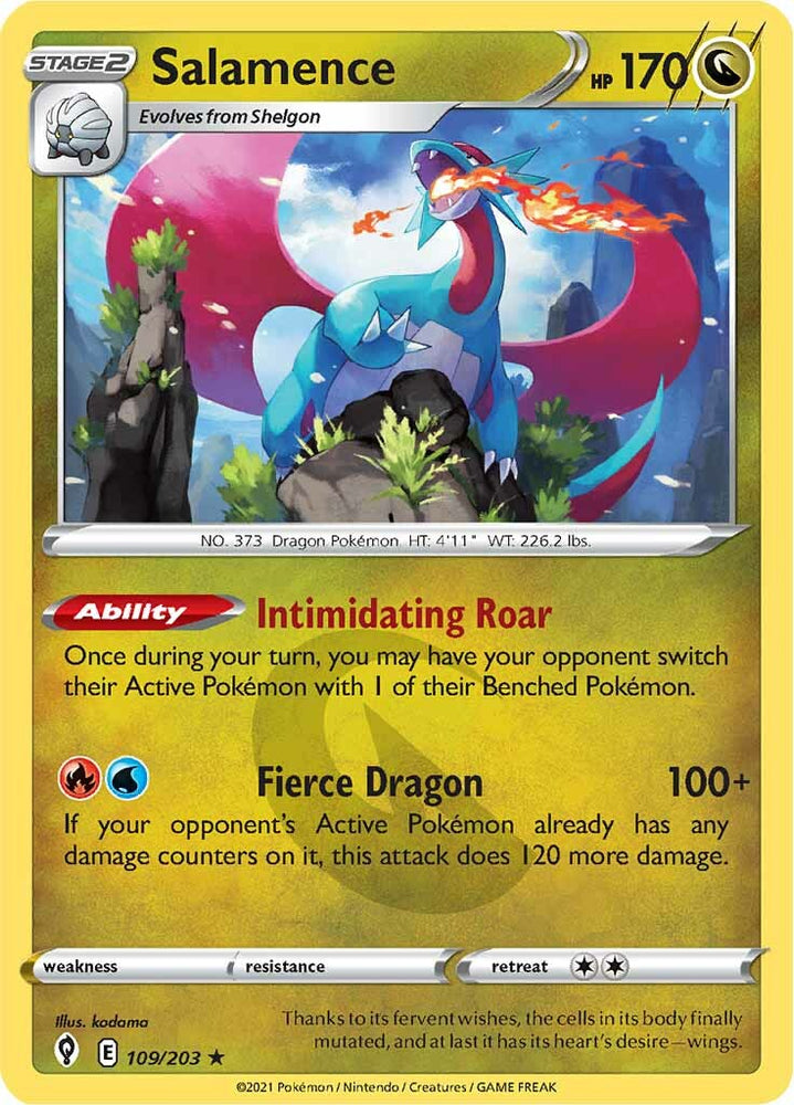 Salamence (109/203) [Épée et bouclier : Cieux en évolution] 