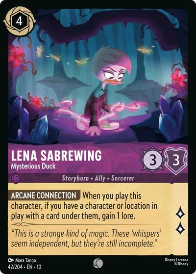 Lena Sabrewing - Mysterious Duck (Whispers in the Well) Near Mint - Nick Nack's Full Frontal Attack