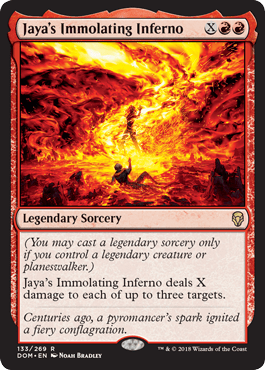 Jaya's Immolating Inferno (Dominaria) Near Mint