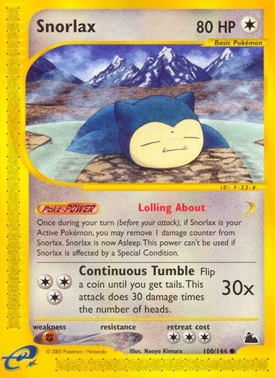 Snorlax (Skyridge) Light Play