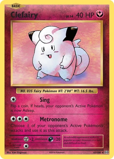 Clefairy (XY - Evolutions) Near Mint Holofoil