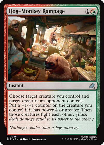 Hog - Monkey Rampage (Avatar: The Last Airbender: Eternal - Legal) Near Mint - Nick Nack's Full Frontal Attack