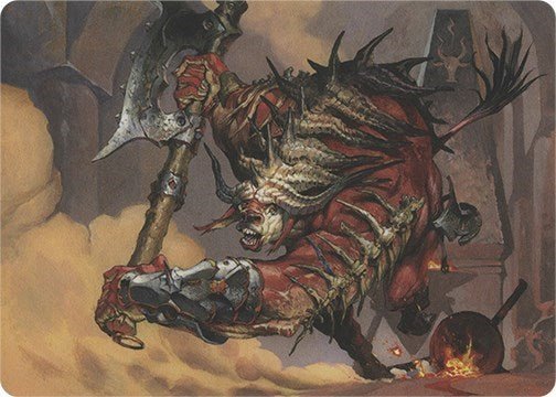 Spinehorn Minotaur (Art Series) (Art Series: Modern Horizons) Near Mint - Nick Nack's Full Frontal Attack