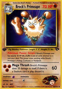 Brock's Primeape (Gym Challenge) Light Play Unlimited