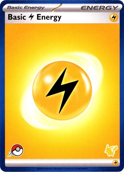 Basic Lightning Energy (Blue Border) (My First Battle) Near Mint - Nick Nack's Full Frontal Attack