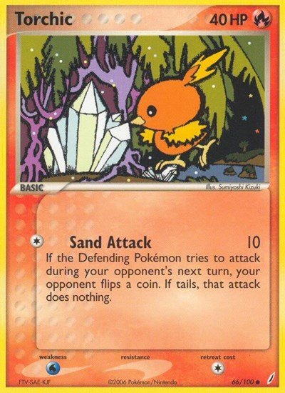 Torchic - 066 (Crystal Guardians) Light Play - Nick Nack's Full Frontal Attack