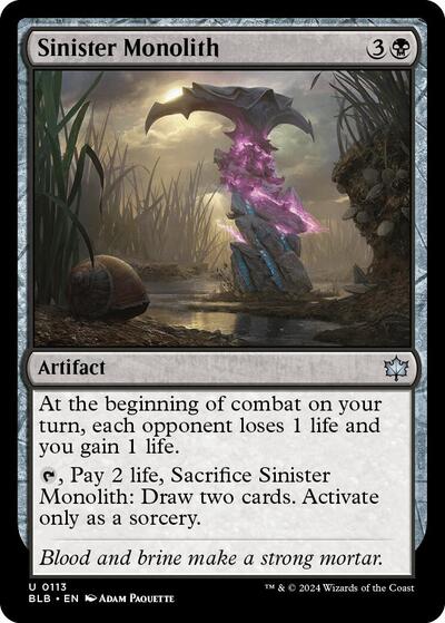 Sinister Monolith (Bloomburrow) Near Mint