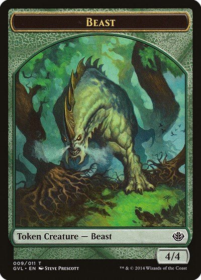 Beast Token (009) (Duel Decks: Anthology) Near Mint - Nick Nack's Full Frontal Attack