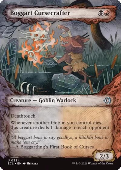 Boggart Cursecrafter (Showcase) (Lorwyn Eclipsed) Near Mint - Nick Nack's Full Frontal Attack