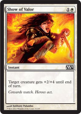 Show of Valor (Magic 2014 Core Set) Near Mint - Nick Nack's Full Frontal Attack