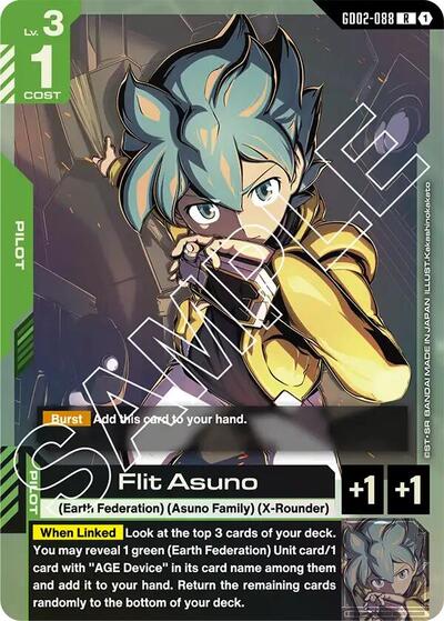 Flit Asuno (Dual Impact) Near Mint Holofoil - Nick Nack's Full Frontal Attack