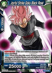 Joyful Strike Goku Black Rose (versión de lámina) (P-015) [Tarjetas de promoción] 