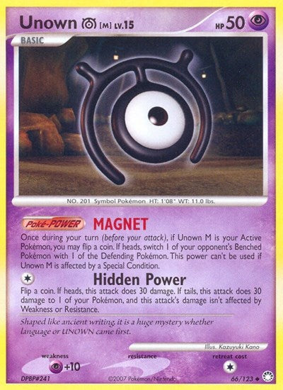 Unown (M) (Mysterious Treasures) Medium Play