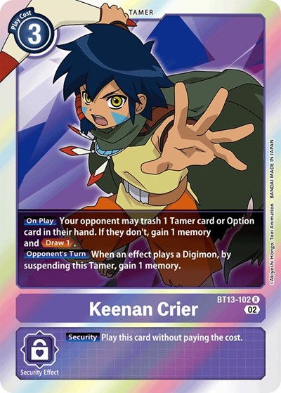 Keenan Crier (Versus Royal Knights) Near Mint Foil