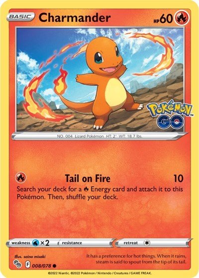 Charmander (Pokemon GO) Near Mint - Nick Nack's Full Frontal Attack