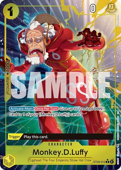 Monkey.D.Luffy (012) (Full Art) (Starter Deck 29: Egghead) Near Mint Foil