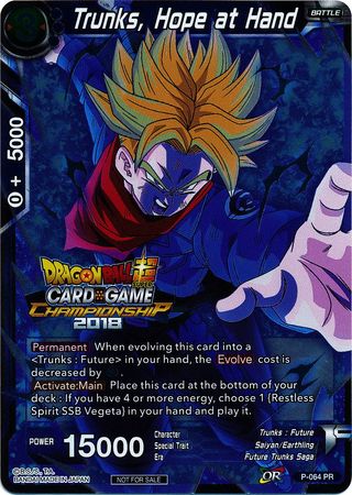 Trunks, Hope at Hand (P-064) [Tarjetas de Promoción de Torneo] 