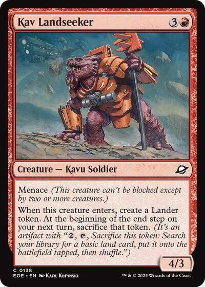 Kav Landseeker (Edge of Eternities) Near Mint - Nick Nack's Full Frontal Attack