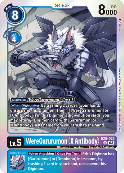 WereGarurumon (X Antibody) (Animal Colosseum) Near Mint Foil