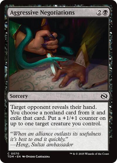 Aggressive Negotiations (Tarkir: Dragonstorm) Near Mint