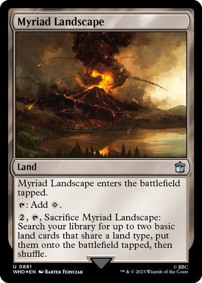 Myriad Landscape (Surge Foil) (Universes Beyond: Doctor Who) Near Mint Foil - Nick Nack's Full Frontal Attack