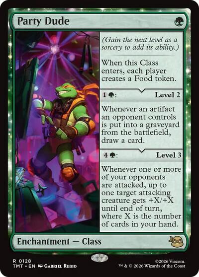 Party Dude (Teenage Mutant Ninja Turtles) Near Mint Foil