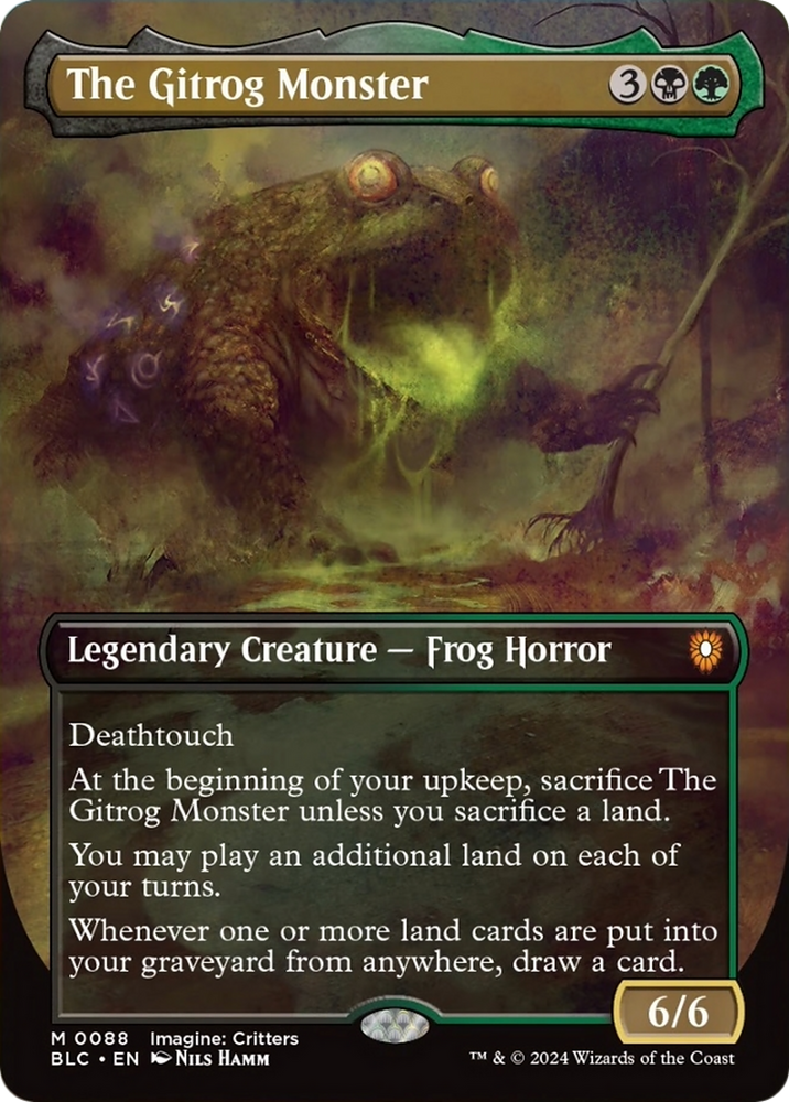 The Gitrog Monster (Borderless) [Bloomburrow Commander]