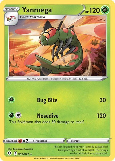 Yanmega (Shining Fates) Near Mint - Nick Nack's Full Frontal Attack