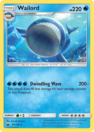 Wailord (SM - Celestial Storm) Near Mint - Nick Nack's Full Frontal Attack