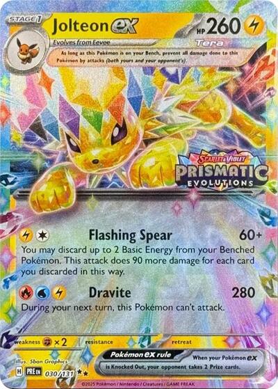 Jolteon ex - 030/131 (Prismatic Evolutions Stamp) (Miscellaneous Cards & Products) Near Mint Holofoil