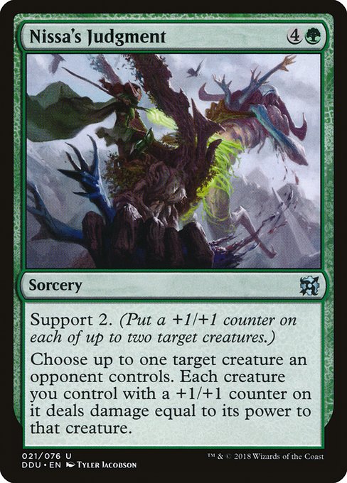 Nissa's Judgment (Duel Decks: Elves vs Inventors) Near Mint