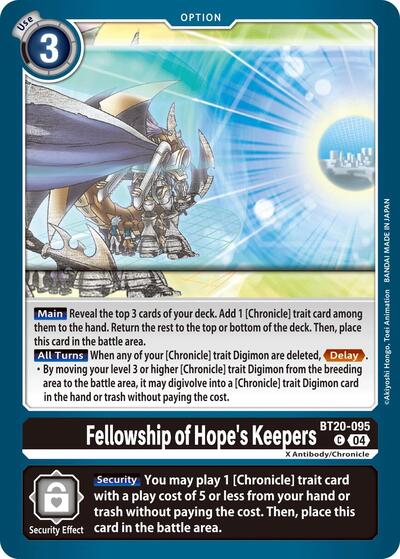 Fellowship of Hope's Keepers (Release Special Booster 2.5) Near Mint