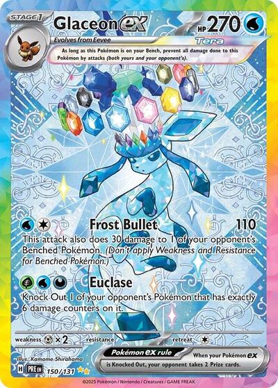 Glaceon ex - 150 (SV: Prismatic Evolutions) Near Mint Holofoil
