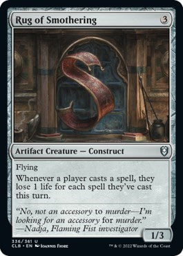 Rug of Smothering (Commander Legends: Battle for Baldur's Gate) Near Mint Foil