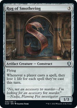 Rug of Smothering (Commander Legends: Battle for Baldur's Gate) Near Mint Foil - Nick Nack's Full Frontal Attack
