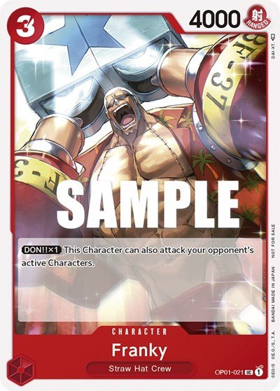 Franky (Tournament Pack Vol. 2) (One Piece Promotion Cards) Near Mint - Nick Nack's Full Frontal Attack