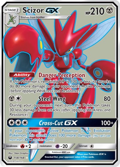 Scizor GX (Full Art) (SM - Celestial Storm) Near Mint Holofoil
